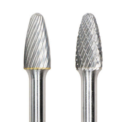Giá tốt. SF hình dạng cây bán kính cuối cắt đơn Tungsten Carbide Burr với 6mm Shank trực tuyến