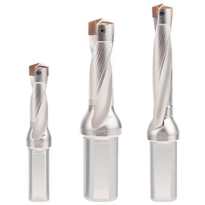 Giá tốt. 3D Indexable Tungsten Carbide Bits Cnc Deep Hole Drilling Steel Spiral Flute trực tuyến