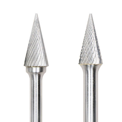 Giá tốt. M Type 6mm * 13mm Tungsten Carbide Burr Cone Pointed End Type với thân 6mm trực tuyến