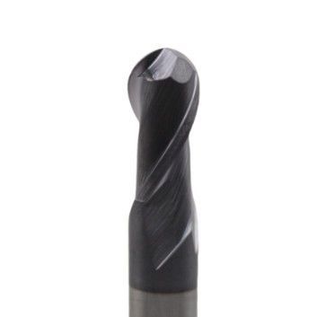 Giá tốt. 16mm 2 Flute Ball End Mill R8*16*32*16*100 2 Flute Ball End Mill AITiN phủ cho thép cacbon, thép hợp kim, thép không gỉ, sắt đúc trực tuyến