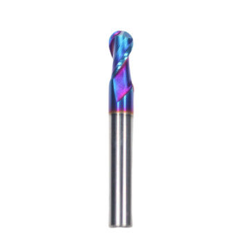Giá tốt. 75mm Tổng chiều dài HRC 65 R12 * 30 * 12 Dia TiAISiN phủ 2 sáo Carbide Ball Nose End Mill Cutter với tùy chọn tùy chỉnh trực tuyến