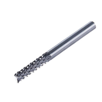 Giá tốt. Không phủ 4.0 * 12 * 45L * 4 Solid Carbide Corn Teeth End Mill CNC Router Corn Bit trực tuyến