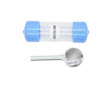 Giá tốt. Đầu mài hình D-Ball 25mm Đường kính cắt bằng Carbide với Đường kính cán 8mm Đầu mài xoay Carbide cắt kép trực tuyến