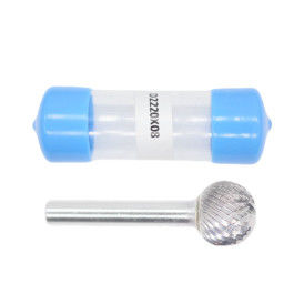 Giá tốt. Mũi phay carbide hình D-Ball chuôi 8mm, đường kính cắt 22mm, Burr xoay carbide cắt kép trực tuyến