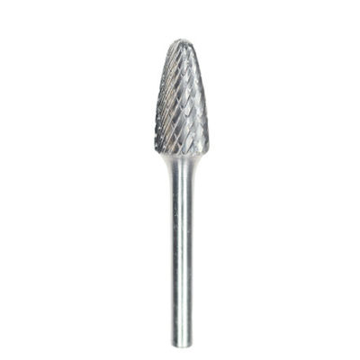 chất lượng Hình cây SF-5 đường kính 1/2 inch Tungsten Carbide Rotary Burr Với đường kính thân 1 inch nhà máy sản xuất